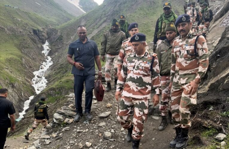 Shatrujeet Kapur reviews Amarnath Yatra security with 16 km trek across Baltal and Pahalgam axes