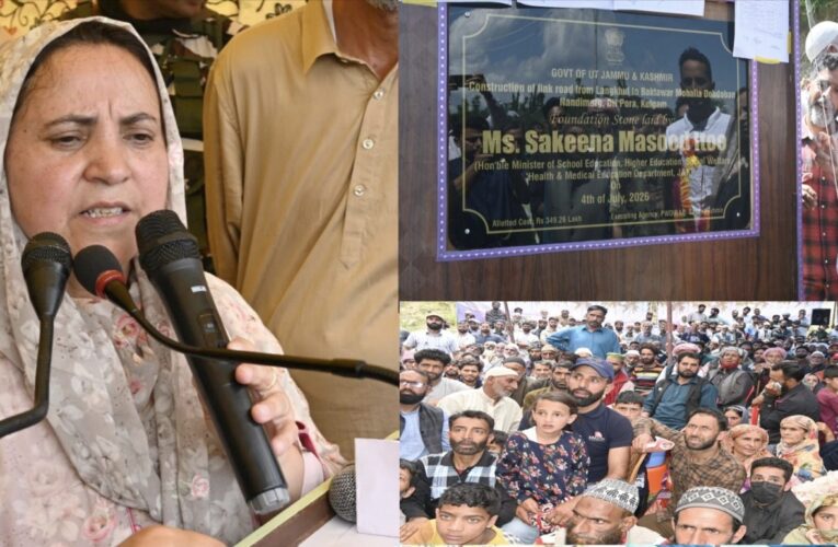 Sakeena Itoo holds public darbar in Kulgam announces new development projects