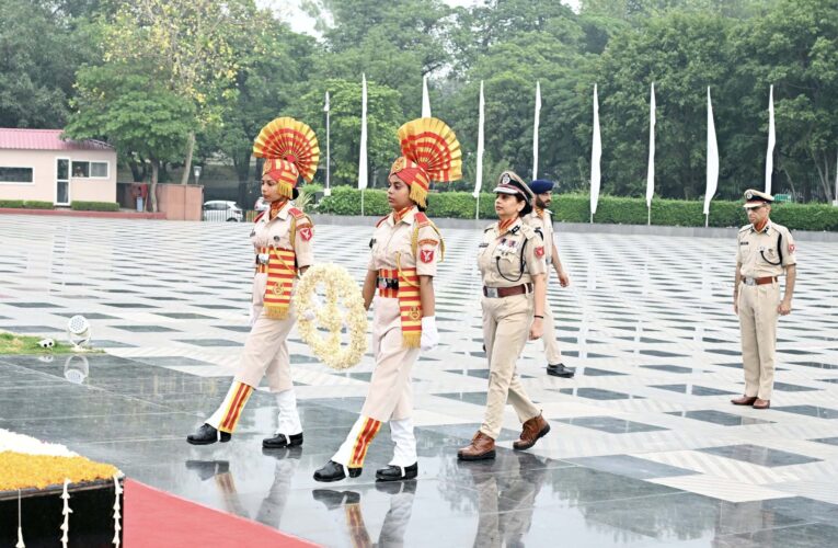 SSB inspector general Parul Kush Jain pays tribute to fallen heroes at National Police Memorial