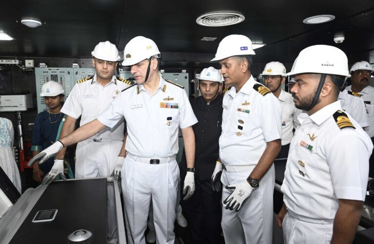 Indian Navy Takes Delivery of Indigenous Diving Support Vessel Nipun in Visakhapatnam