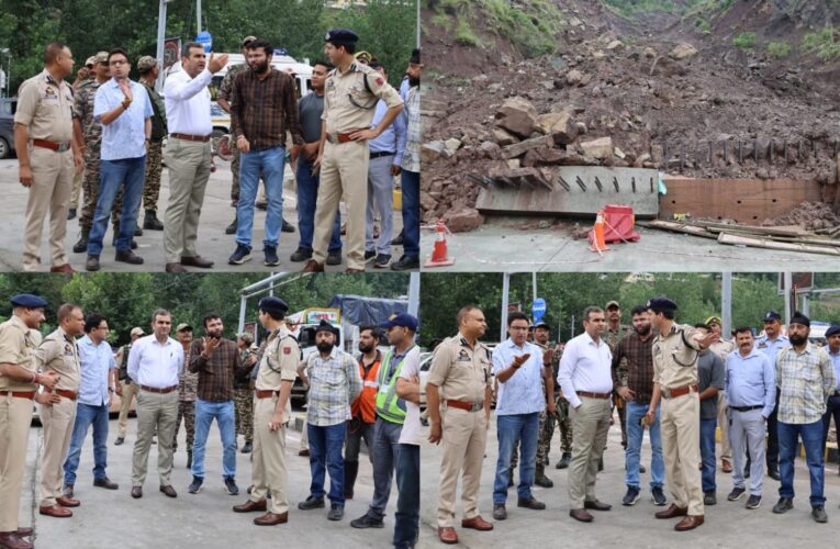 Ramban Admin on High Alert: Deputy Commissioner Monitors Highway Restoration, Essential Services Amid Adverse Weather
