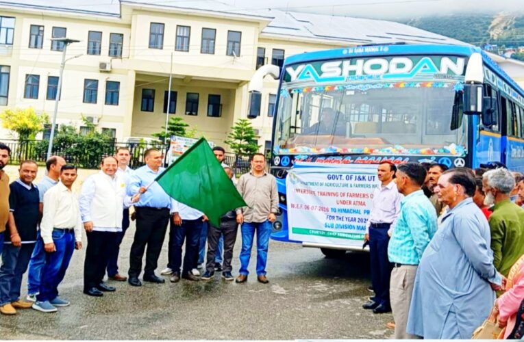 Kishtwar Farmers Group Headed to Palampur for Modern Agri-Training