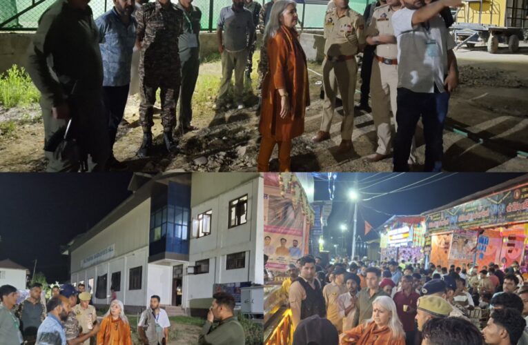 Shri Amarnath Ji Yatra 2026: Deputy Commissioner Bandipora Conducts Late-Night Inspection of Shadipora Transit Camp