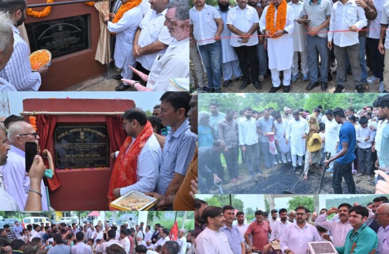 Satish Sharma Launches Over ₹10 Crore Development Projects in Jammu’s Chhamb Constituency