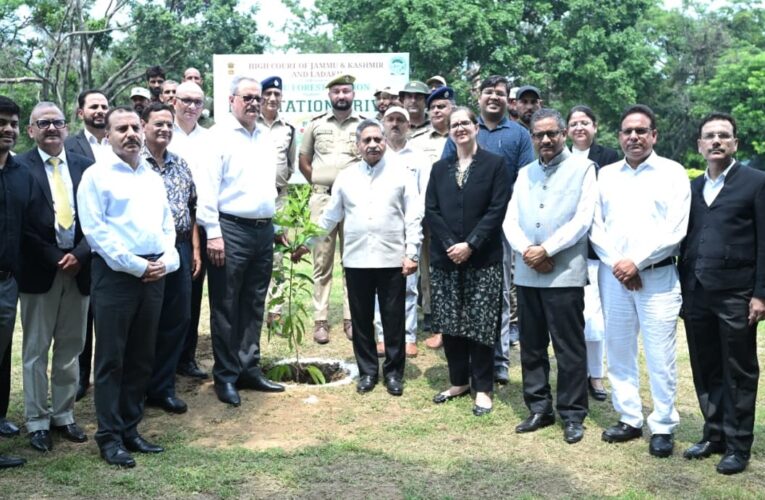 J&K High Court Hosts Mass Plantation Drive Under ‘Ek Ped Maa Ke Naam’ Campaign