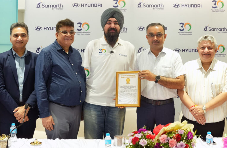 Para-Athlete Chandeep Singh Sets World Record with 7,000+ km Foot-Driven Expedition in Hyundai CRETA
