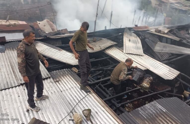 Indian Army And Fire Department Contain Major Fire In Shillong