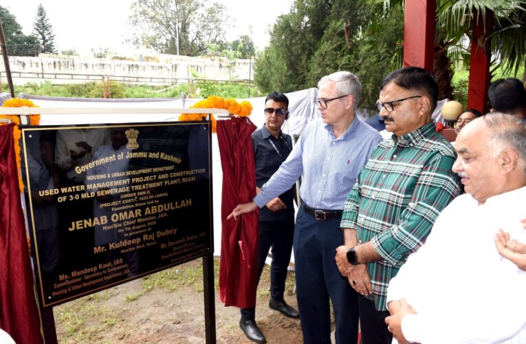 CM Omar Abdullah Lays Foundation Stone for Key Infrastructure Projects in Udhampur, Says Opposition is a Vital for Democracy