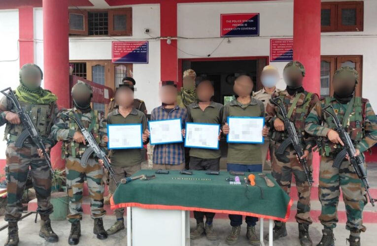 Four ULFA I Cadres Surrender to Assam Rifles in Arunachal Pradesh