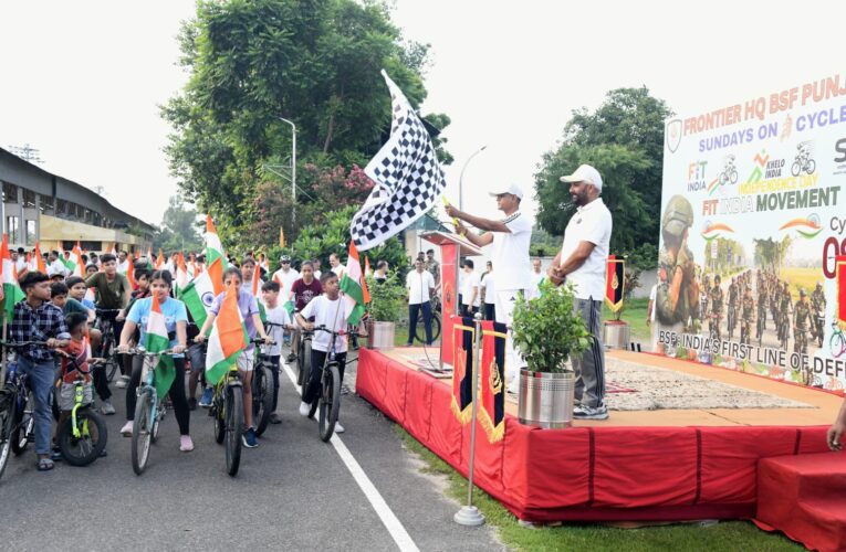 BSF Punjab Hosts Vibrant Cycle Rally in Jalandhar to Spark Patriotic Spirit Ahead of 80th Independence Day