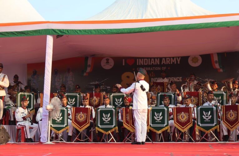 Indian Army Military Band Concert Ignites Patriotic Spirit at Lucknow’s Janeshwar Mishra Park Ahead of 80th Independence Day