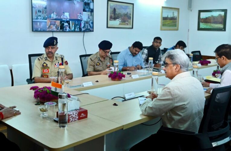 Lieutenant Governor Chairs Security Review Meeting in Srinagar