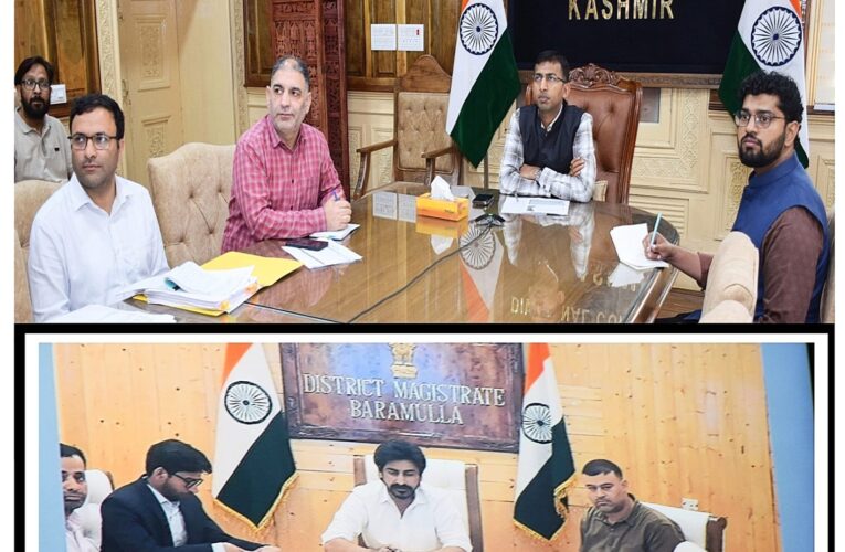 Divisional Commissioner Kashmir Reviews Land Records, AgriStack, and Administrative Cases