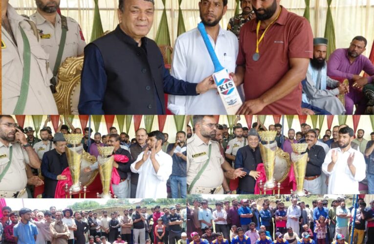 JK Assembly Speaker Inaugurates Local Cricket Tournament In Budgam