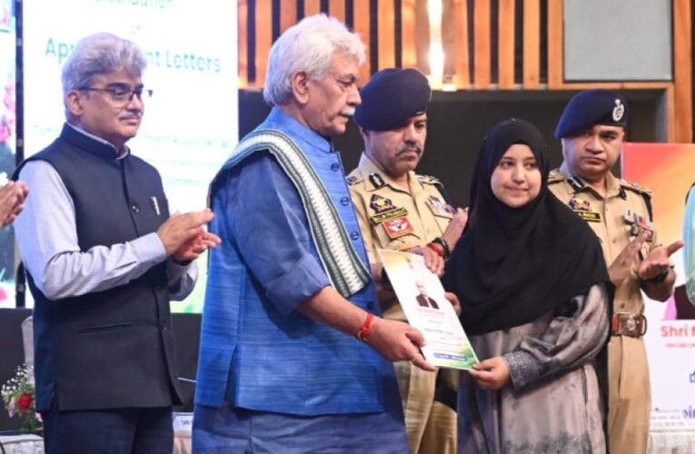LG Manoj Sinha Hands Over Appointment Letters to NoKs of Terror Victims, Reaffirms Resolve to Dismantle Terror Ecosystem
