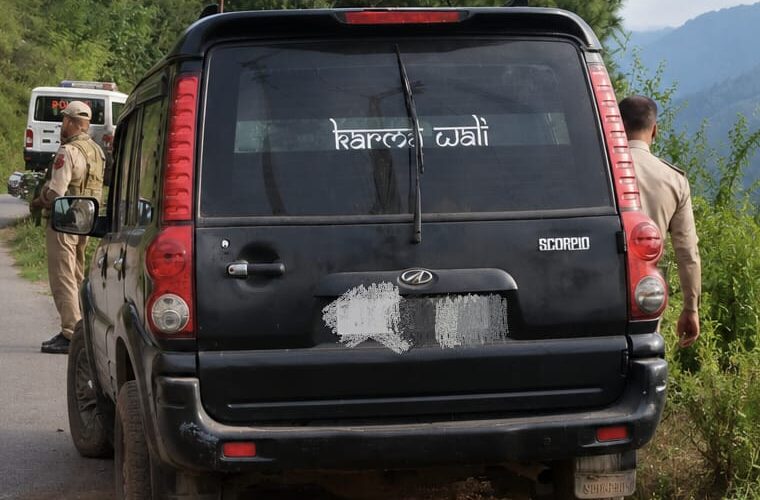 Suspicious Scorpio Seized in Ramban After Evading Security Checkpoint