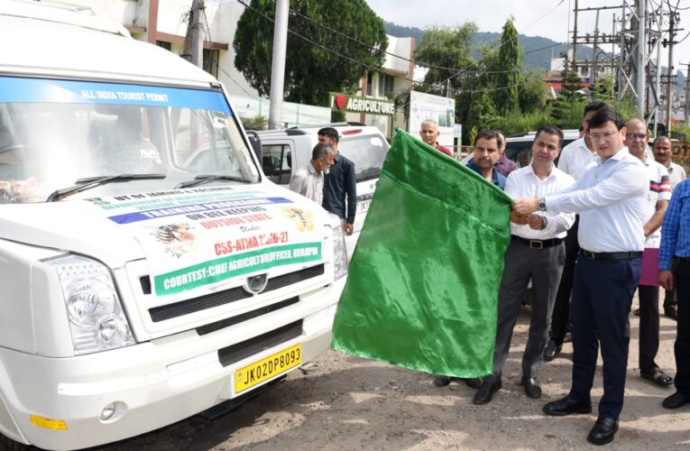 Udhampur Farmers Depart for Apiculture Exposure Visit to KVK Pathankot​