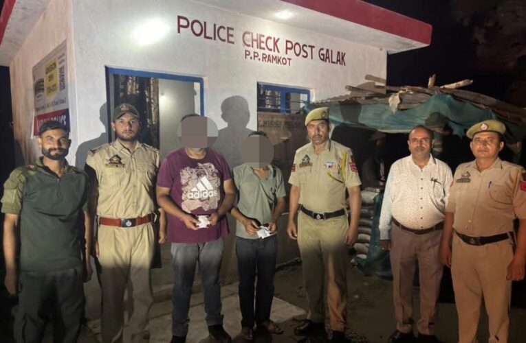 Kathua Police Seize 23 Grams of Heroin and Arrest Two Alleged Drug Smugglers
