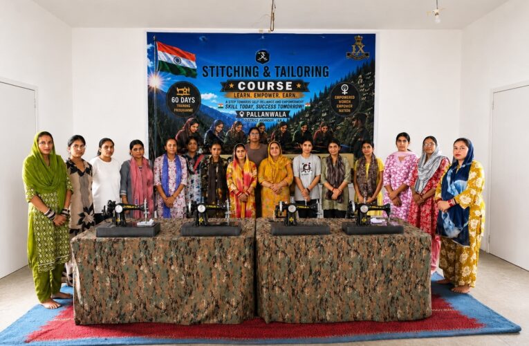 Indian Army Launches Two-Month Tailoring Course to Empower Women in Pallanwala