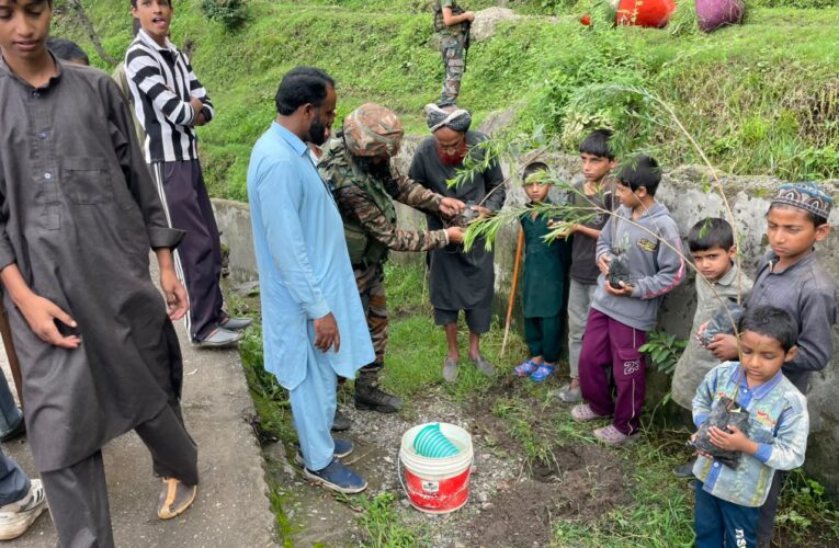 Indian Army Spearheads Plantation Drive in Poonch: Green Initiative Empowers Local Youth and Boosts Ecological Conservation