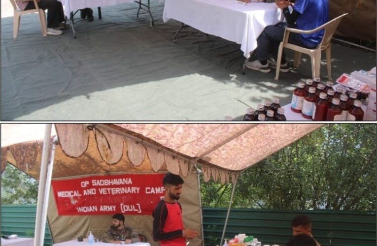 Indian Army Hosts Dual Medical and Veterinary Outreach Camp in Remote Kishtwar Village