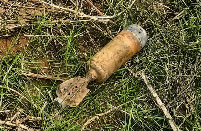 Rusting Old Mortar Shell Recovered During Excavation in Kathua’s Hiranagar