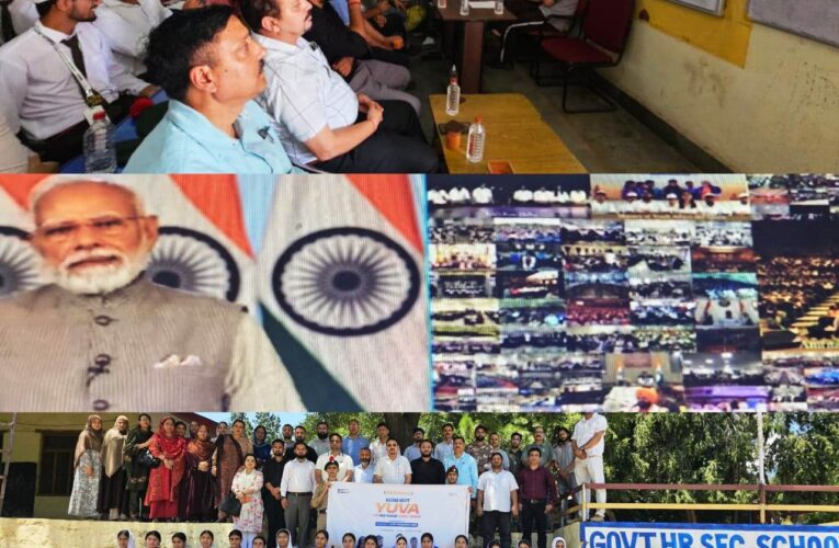 CEO Doda, DYO attend Live Streaming of Prime Minister’s Address at HSS Boys Doda