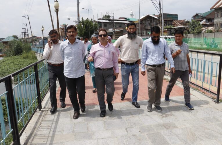 JKLCMA Vice Chairman Inspects Brari Nambal and Khushalsar Lakes to Accelerate Restoration Efforts