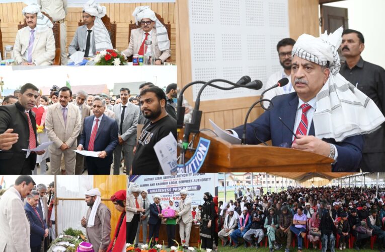 Acting Chief Justice Sanjeev Kumar Leads NALSA SAMVAD Scheme Legal Awareness Drive for Tribal Communities in Shopian