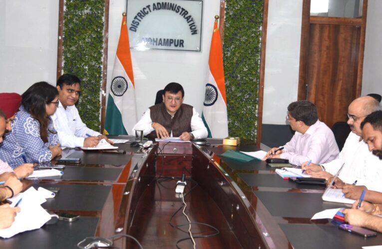 Udhampur Administration Accelerates Social Security Coverage: DC Directs Mandatory Enrollment for Workers Under PMJJBY and PMSBY
