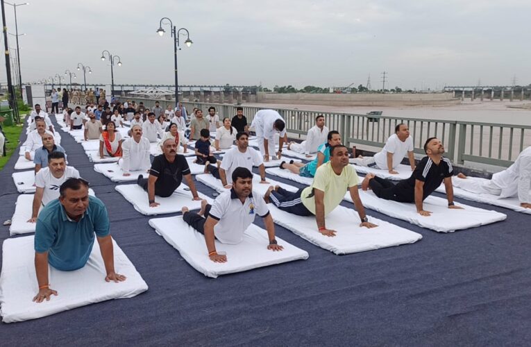 Jammu Municipal Corporation Revitalizes Suryaputri Tawi Riverfront with Community Yoga Drive Ahead of Independence Day